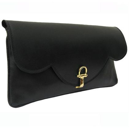 leather clutch bag